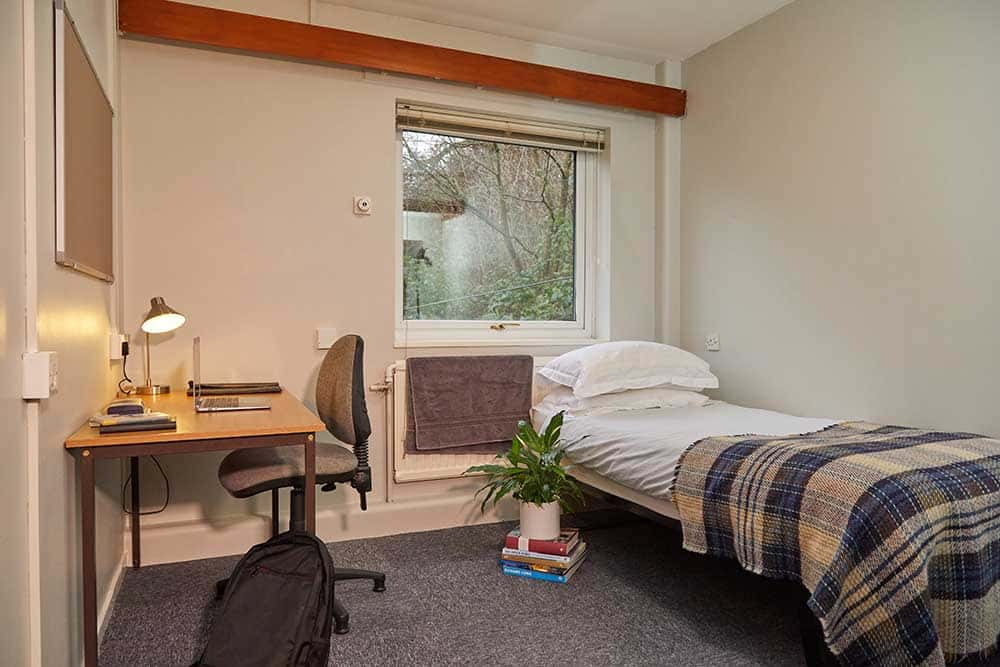 Bedroom at Beechcroft, Norwich University of the Arts halls of residence