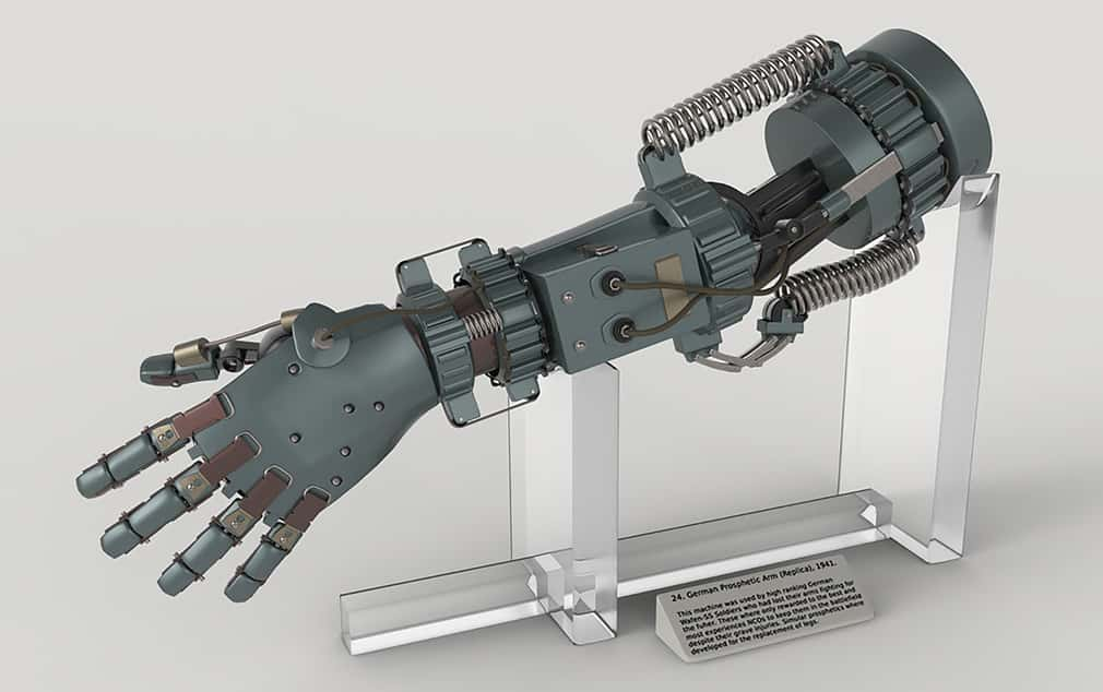 3D digital drawing of a mechanical arm