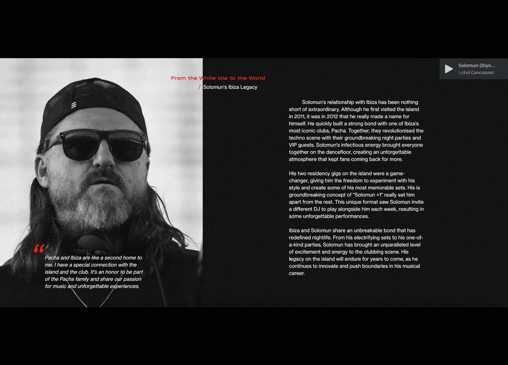 Student work by Rayane Zidane showing visual designs for Solomun website