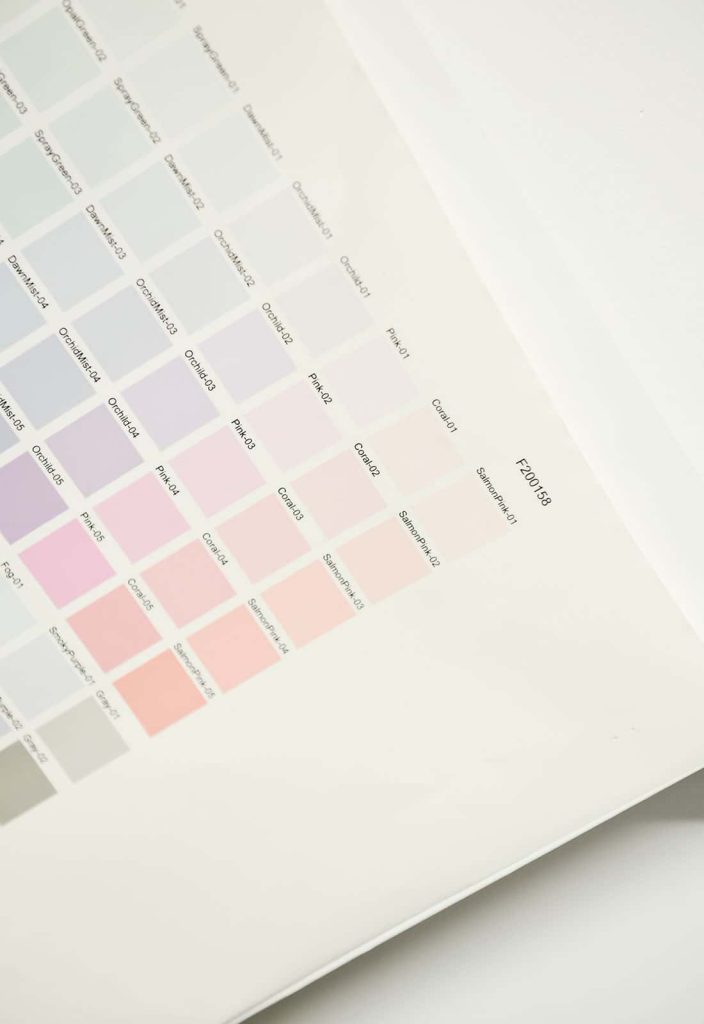 Image of printing colour samples