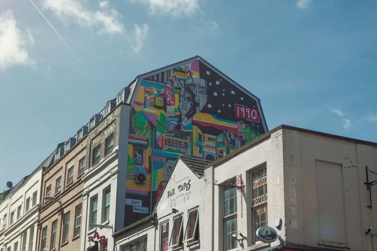 Graffiti wall in Norwich, England