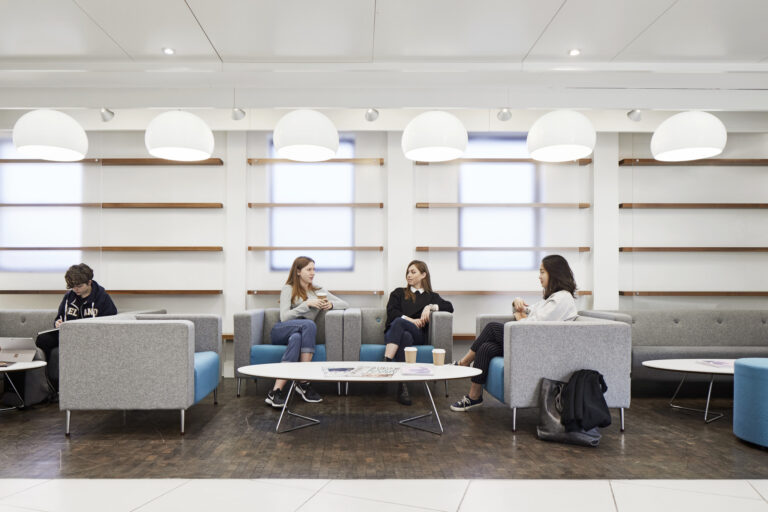 St Andrews - people sitting in communal area