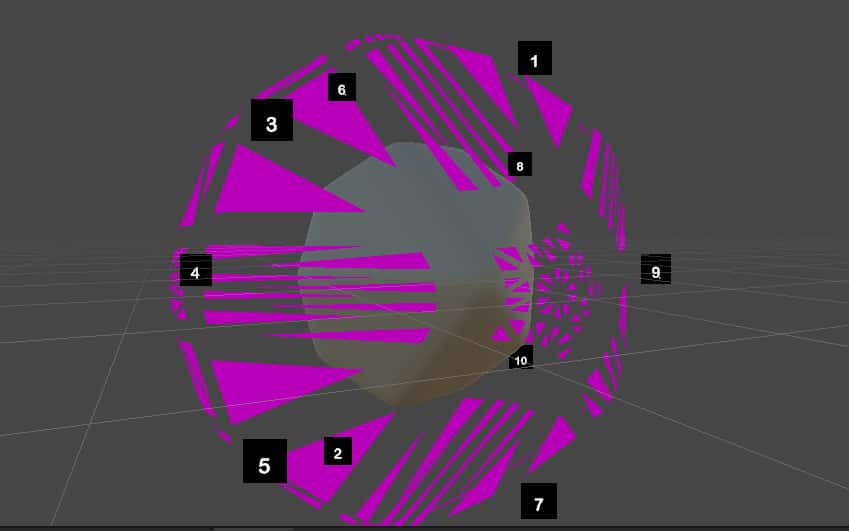 Image showing production of render for dice