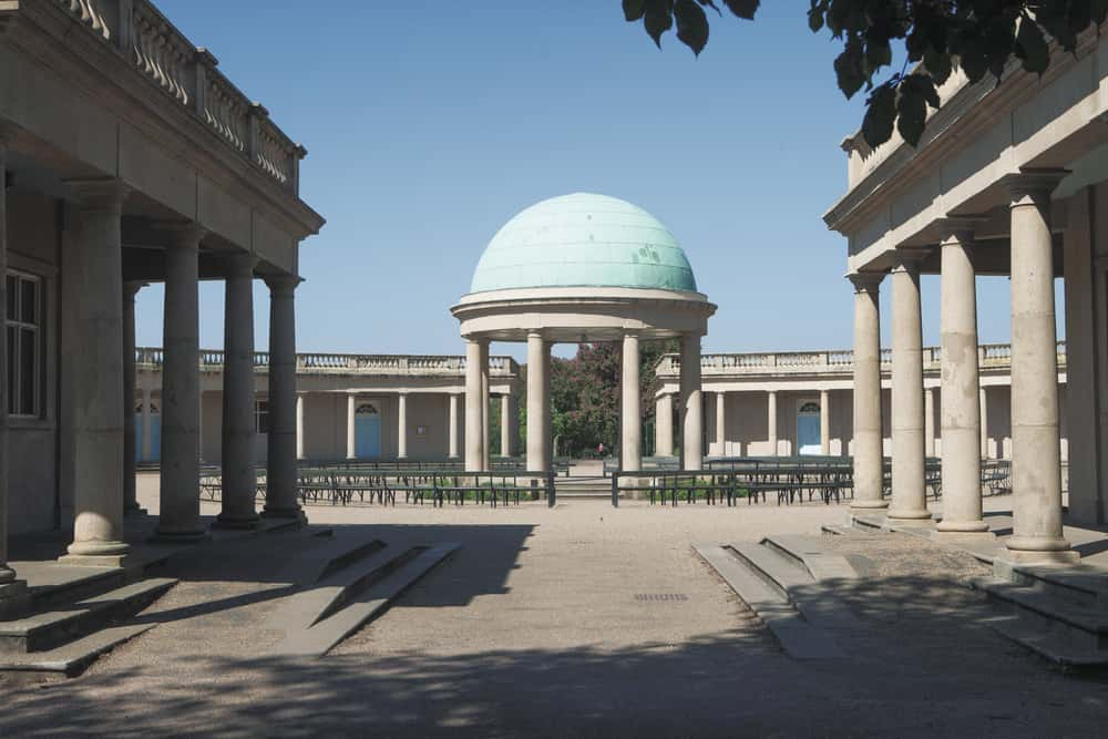 Photograph showing Eaton Park band stand