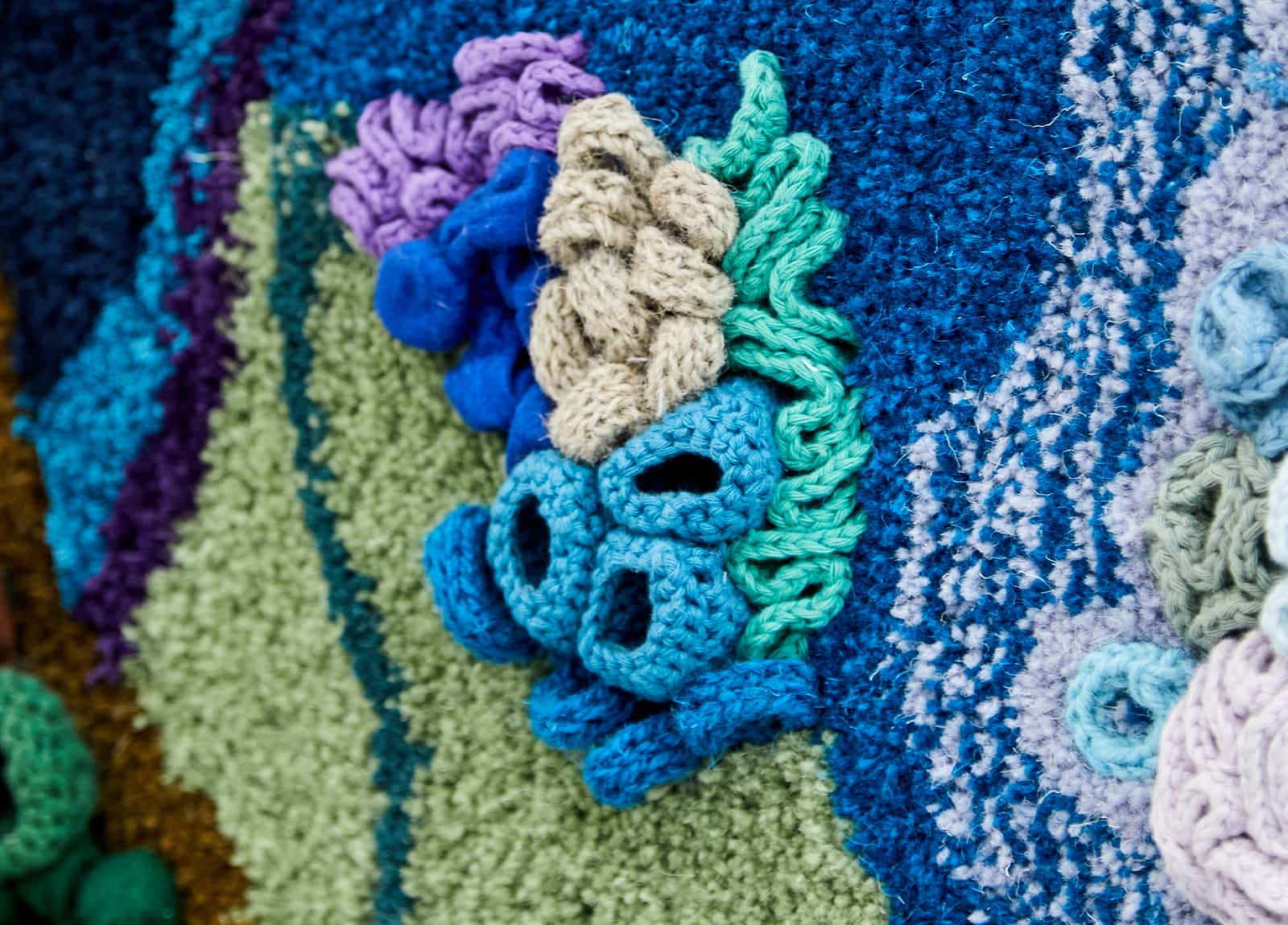 A 3D crocheted sculpture inspired by coral