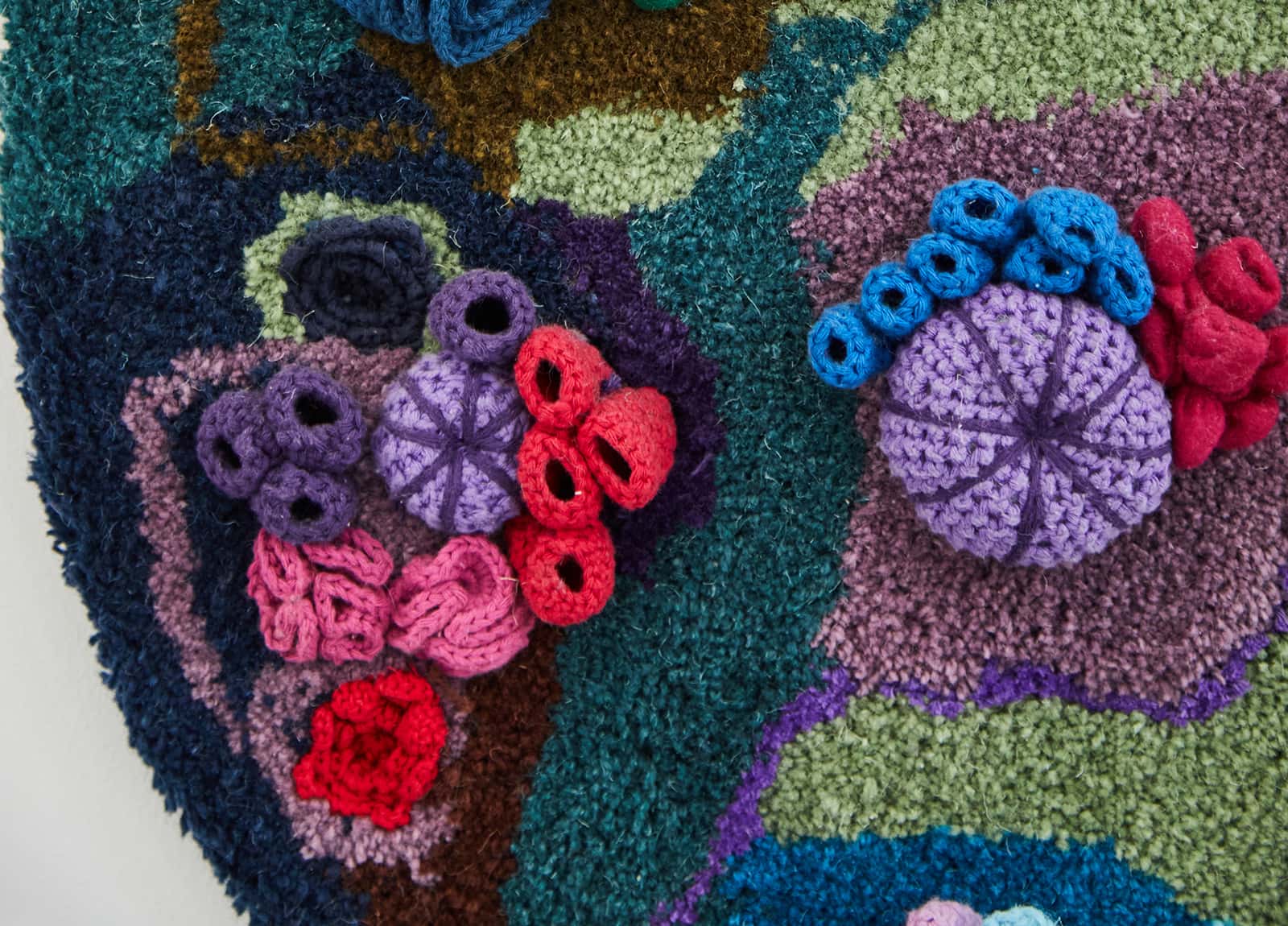 A 3D crocheted sculpture inspired by coral