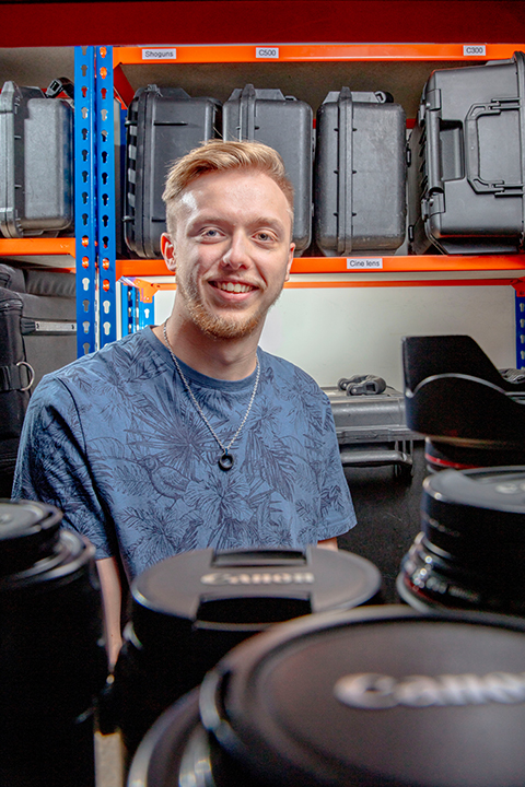 Portrait of technician Callum Spinks in the MRC