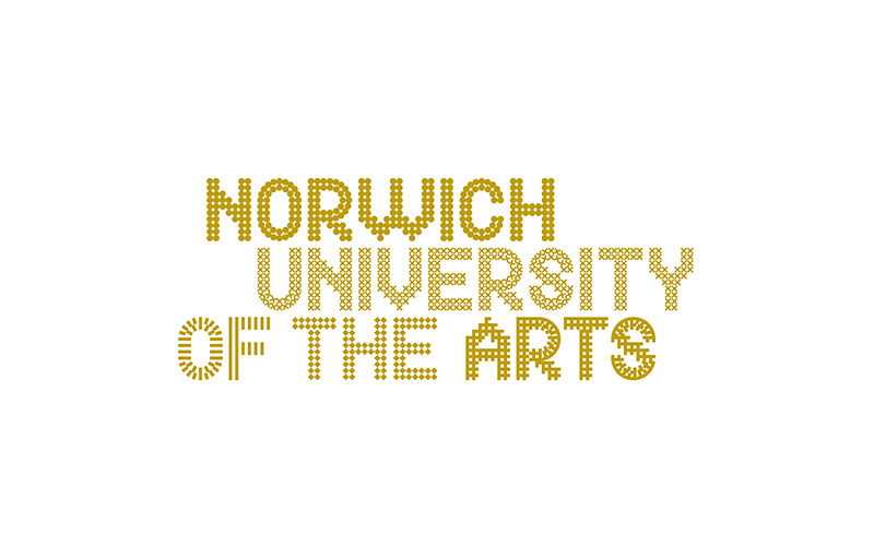 Norwich University of the Arts gold logo