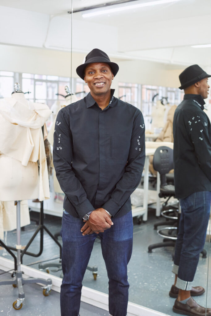 Roger Smith in a fashion studio at Norwich University of the Arts