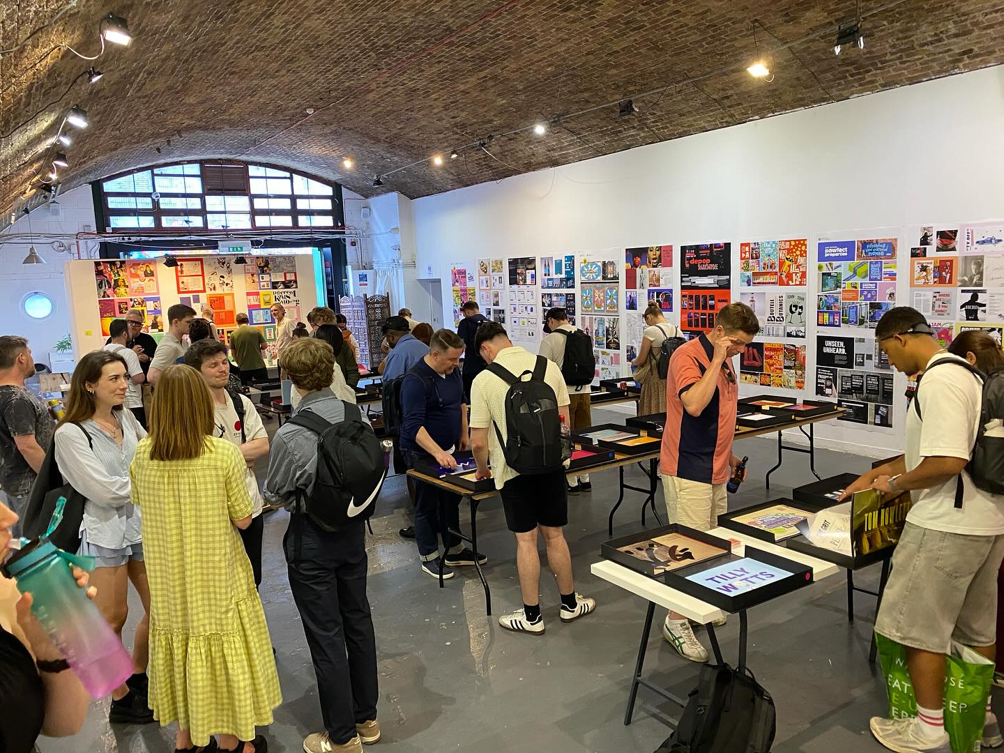 An image relating to Awesome first afternoon and evening at Hoxton Arches at the @norwichuni_graphics Industry-only portfolio review