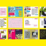 Image of several editorial spreads