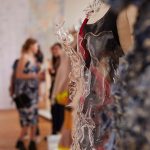 BA Fashion work in the Degree Shows at Norwich University of the Arts - a laser cut dress by Rachael Mansfield